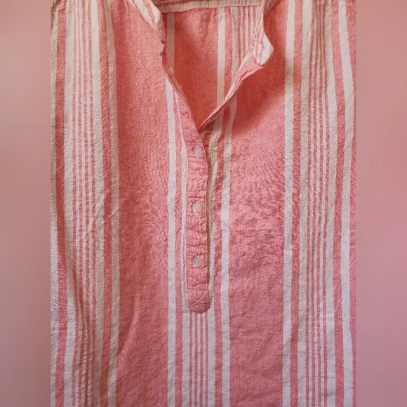 Denim & Co. Striped Yarn Dyed Woven Top - Picture 7 of 14